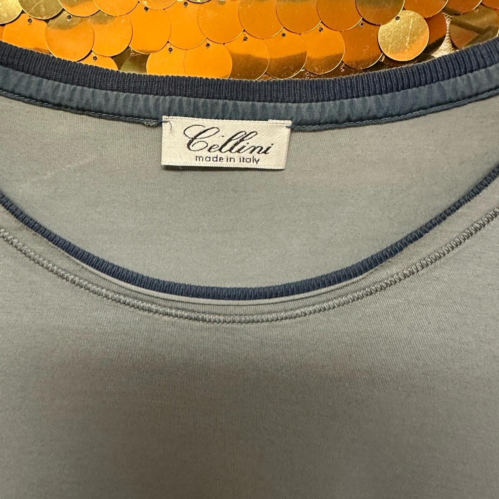 Cellini Men's Gray Short Sleeve Tee